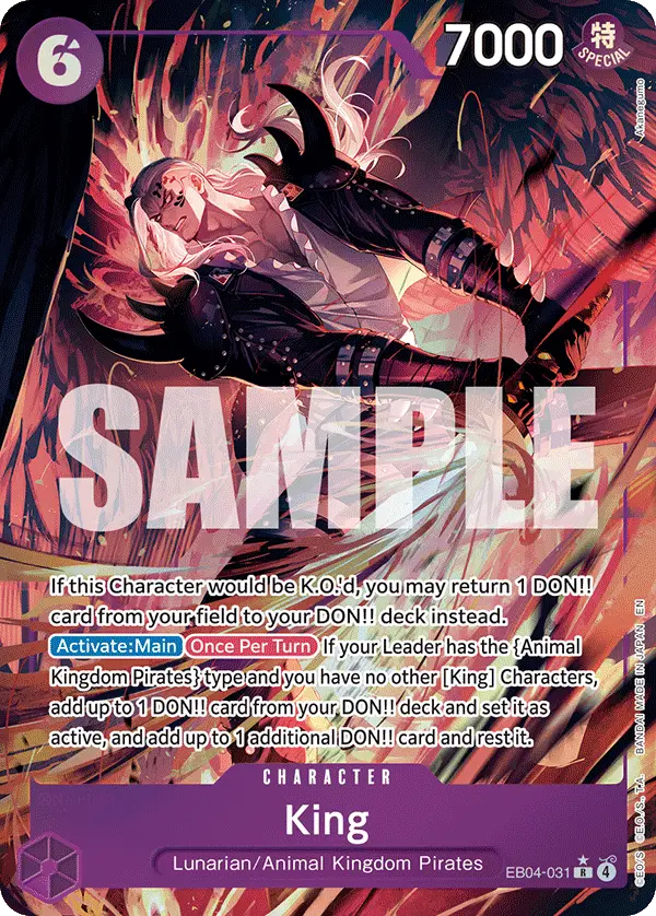 King (Alt Art), The Azure Sea's Seven EB04-031