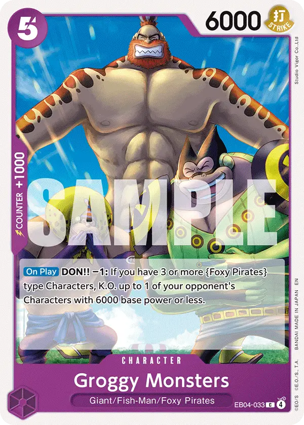 Groggy Monsters, The Azure Sea's Seven Release Event Cards EB04-033