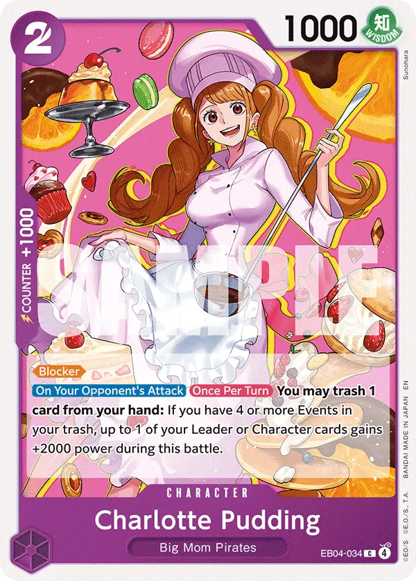 Charlotte Pudding, The Azure Sea's Seven Release Event Cards EB04-034