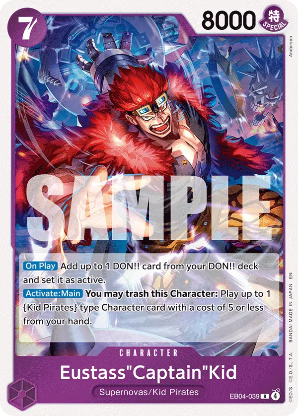 Eustass"Captain"Kid, The Azure Sea's Seven EB04-039