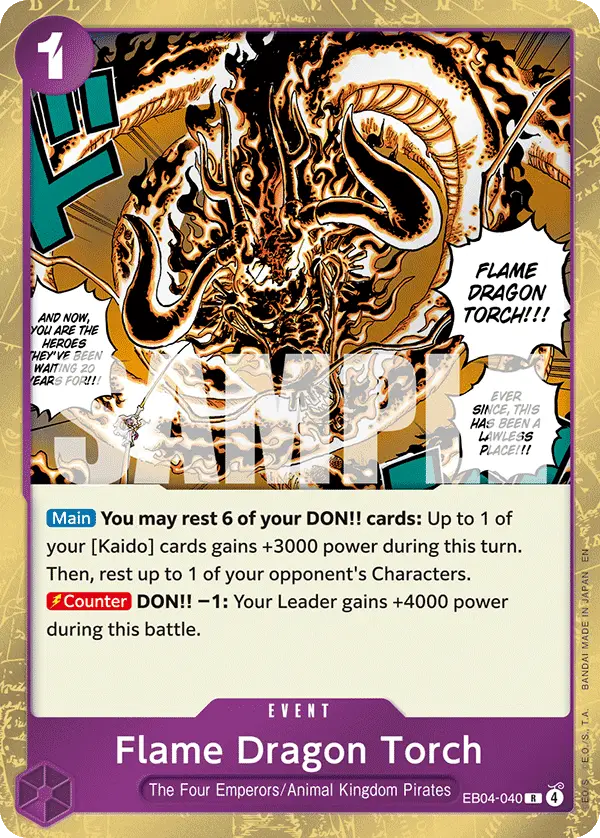 Flame Dragon Torch, The Azure Sea's Seven EB04-040