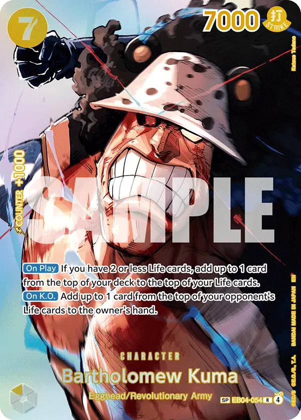 Bartholomew Kuma (SP), The Time of Battle EB04-054