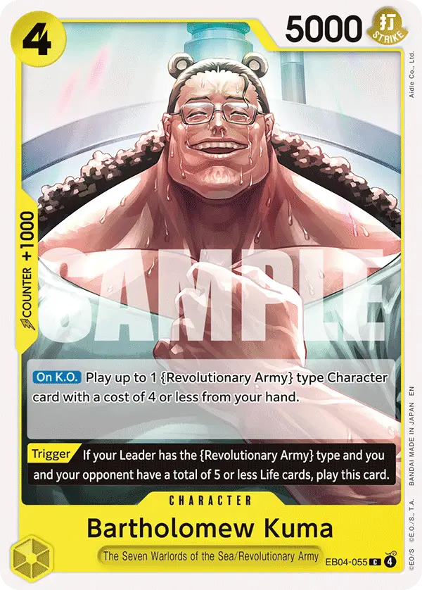 Bartholomew Kuma, Adventure on Kami's Island Release Event Cards EB04-055
