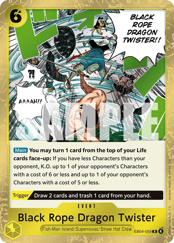Black Rope Dragon Twister, Adventure on Kami's Island EB04-059