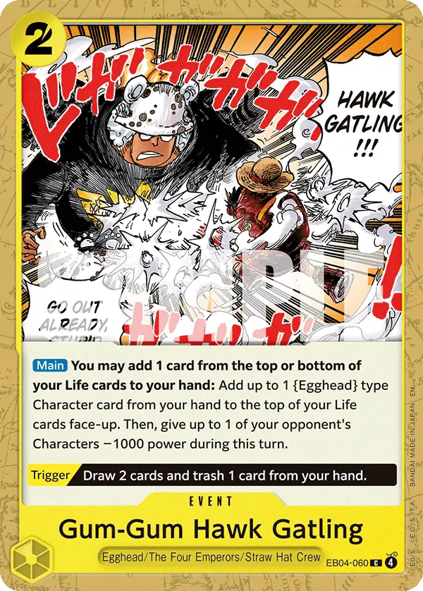 Gum-Gum Hawk Gatling, Adventure on Kami's Island EB04-060