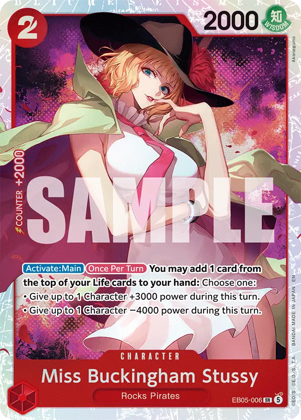 Miss Buckingham Stussy, Extra Booster: One Piece Heroines Edition Vol. 2 EB05-006