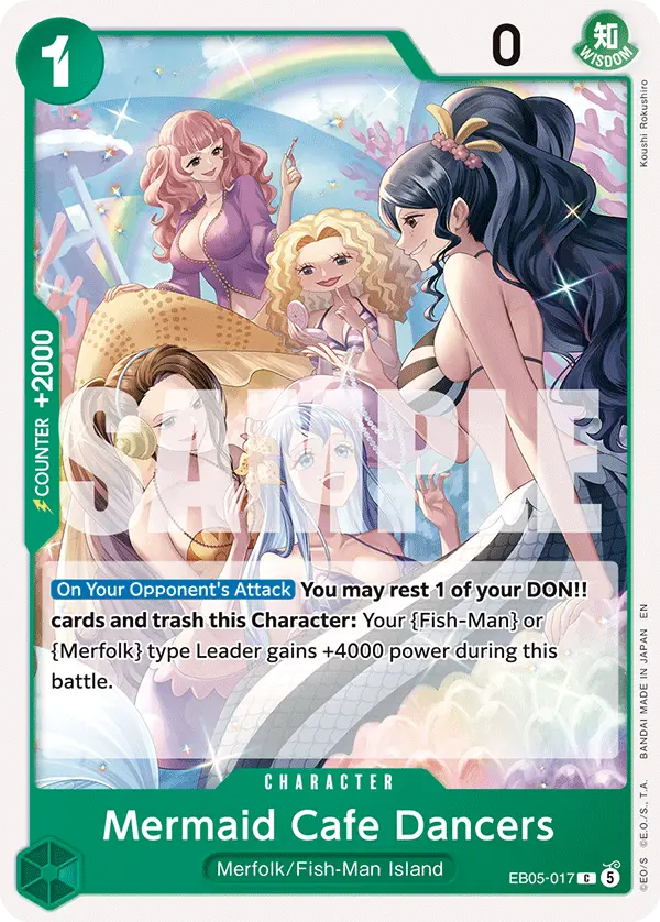 Mermaid Cafe Dancers, Extra Booster: One Piece Heroines Edition Vol. 2 EB05-017