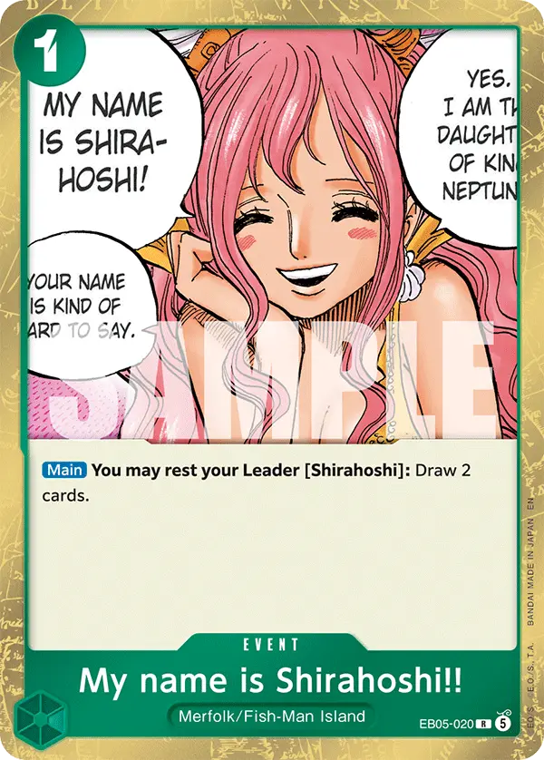 My name is Shirahoshi!!, Extra Booster: One Piece Heroines Edition Vol. 2 EB05-020