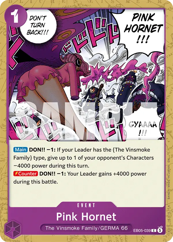 Pink Hornet, Extra Booster: One Piece Heroines Edition Vol. 2 EB05-039