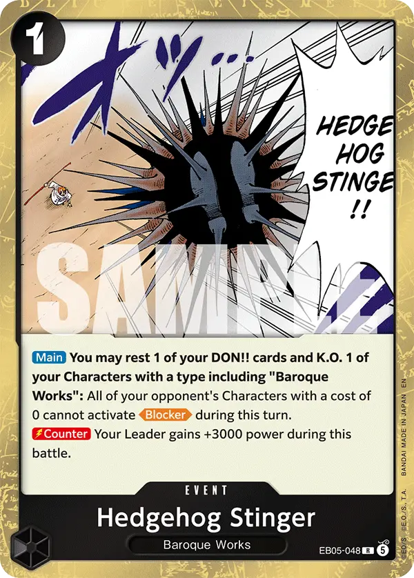 Hedgehog Stinger, Extra Booster: One Piece Heroines Edition Vol. 2 EB05-048