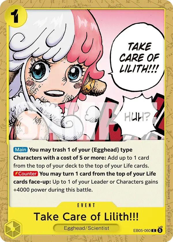 Take Care of Lilith!!!, Extra Booster: One Piece Heroines Edition Vol. 2 EB05-060