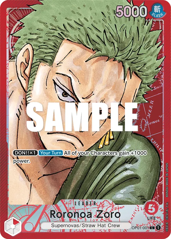 Roronoa Zoro (Alt Art), Romance Dawn OP01-001