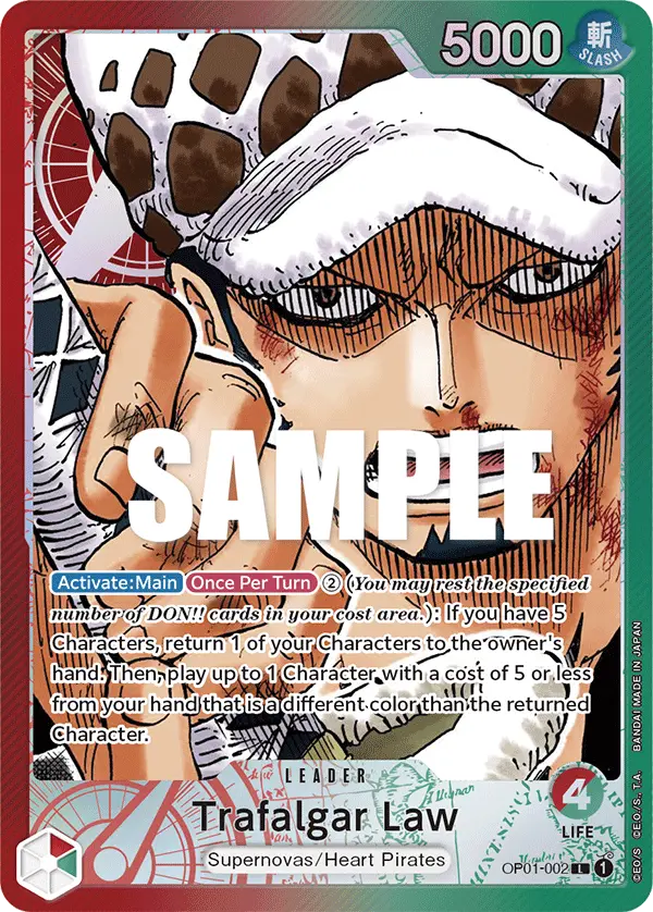 Trafalgar Law (Alt Art), Romance Dawn OP01-002