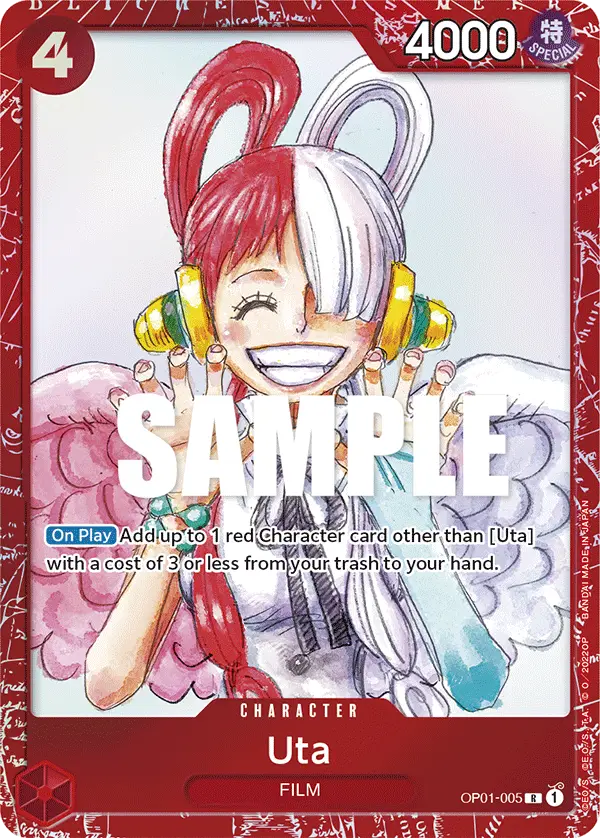 Uta (Premium Card Collection -ONE PIECE FILM RED Edition-), One Piece Promotion Cards OP01-005