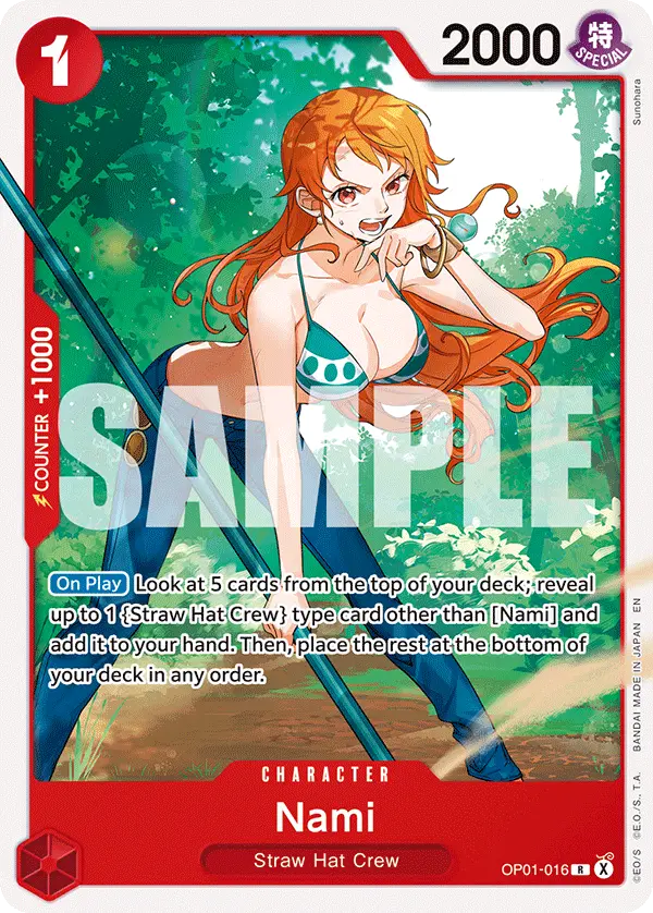 Nami, Starter Deck 31 RED Monkey.D.Luffy OP01-016