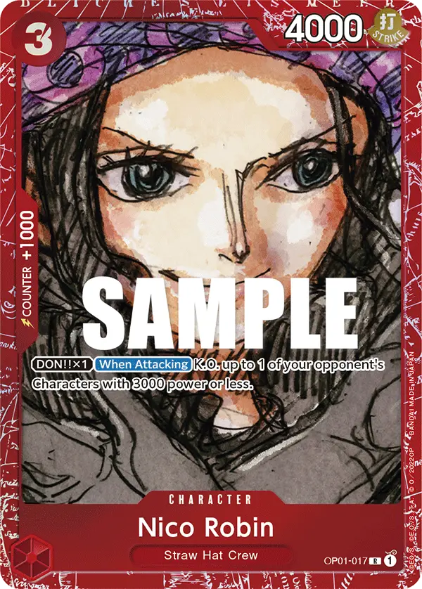 Nico Robin (Premium Card Collection -ONE PIECE FILM RED Edition-), One Piece Promotion Cards OP01-017