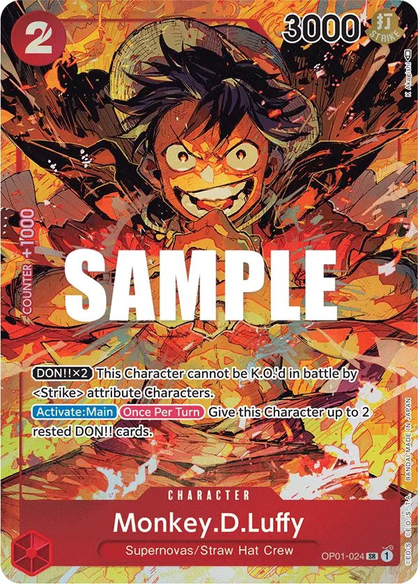 Monkey.D.Luffy (Alt Art), Romance Dawn OP01-024