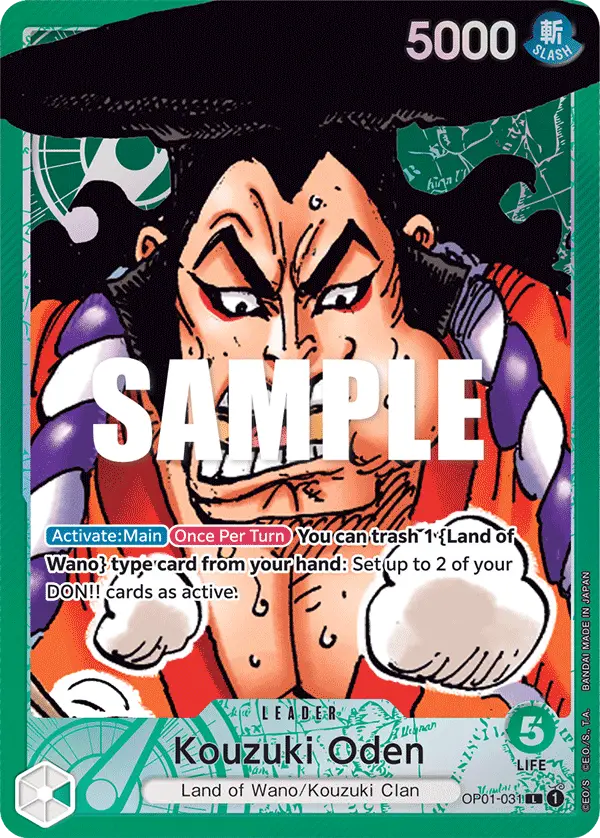 Kouzuki Oden (Alt Art), Romance Dawn OP01-031