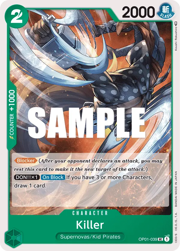 Killer, Romance Dawn OP01-039