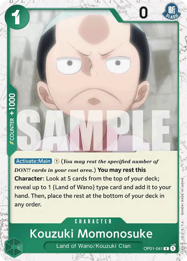 Kouzuki Momonosuke (Jolly Roger Foil), Premium Booster -The Best- OP01-041