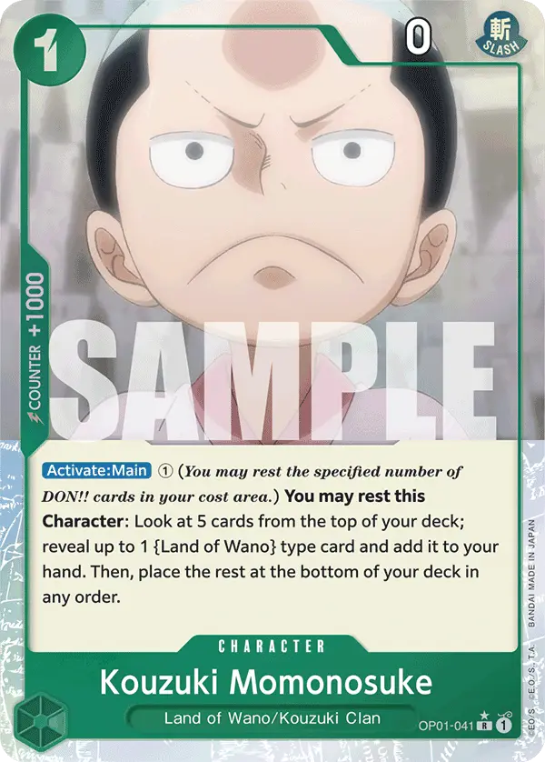 Kouzuki Momonosuke (Full Art), Premium Booster -The Best- OP01-041