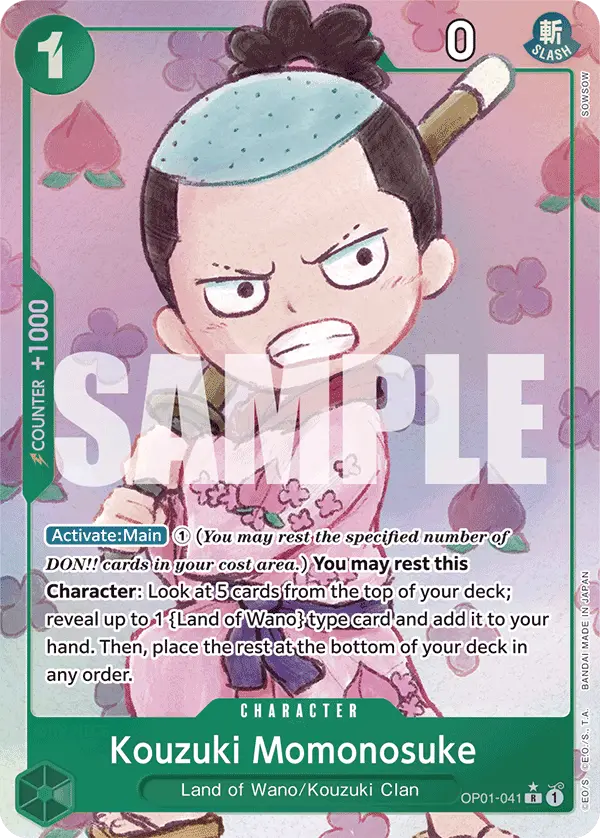 Kouzuki Momonosuke (Alt Art), Premium Booster -The Best- OP01-041