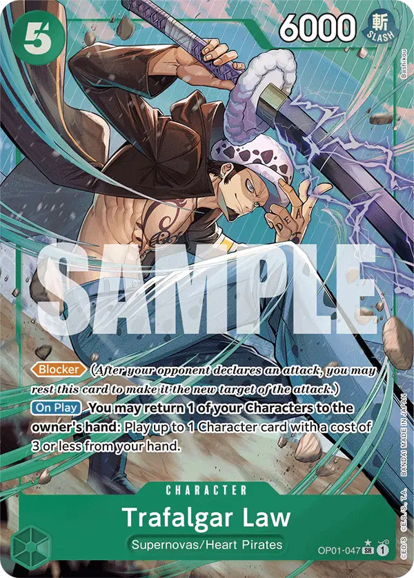 Trafalgar Law (Alt Art), Premium Booster -The Best- OP01-047
