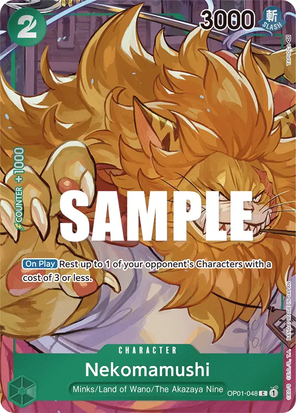 Nekomamushi (Box Topper), Romance Dawn OP01-048