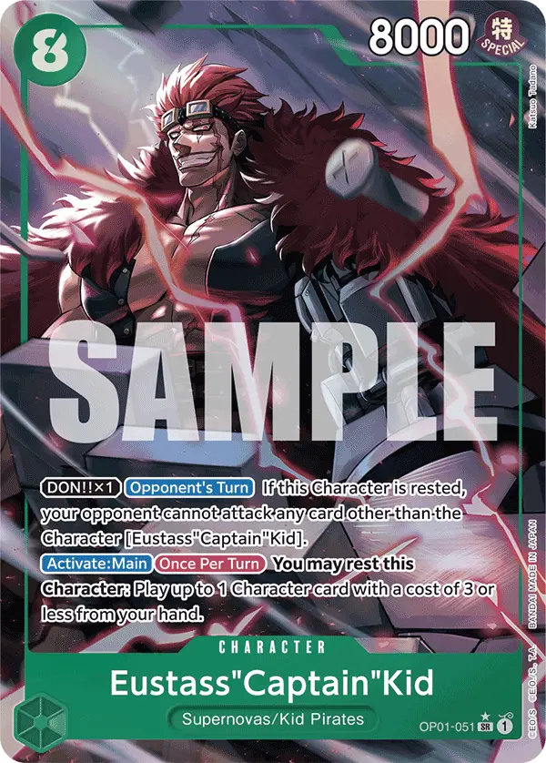 Eustass"Captain"Kid (Alt Art), Premium Booster -The Best- OP01-051