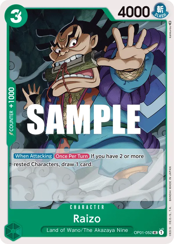 Raizo, Romance Dawn OP01-052