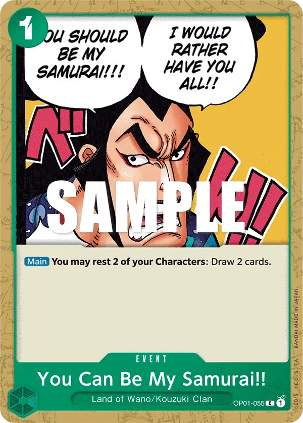 You Can Be My Samurai!!, Romance Dawn OP01-055