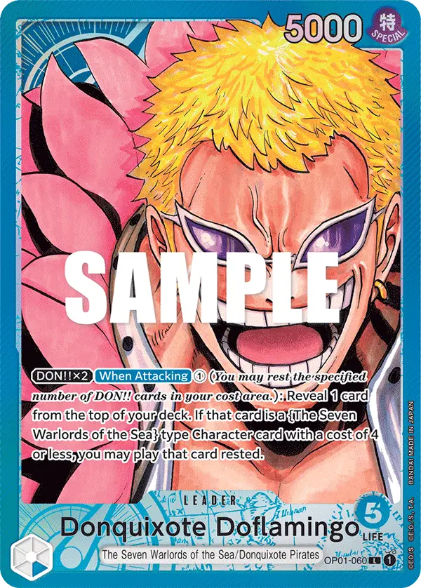 Donquixote Doflamingo (Alt Art), Romance Dawn OP01-060