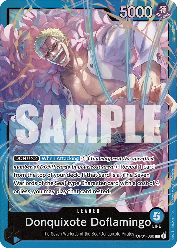 Donquixote Doflamingo, Starter Deck 17 BLUE Donquixote Doflamingo OP01-060