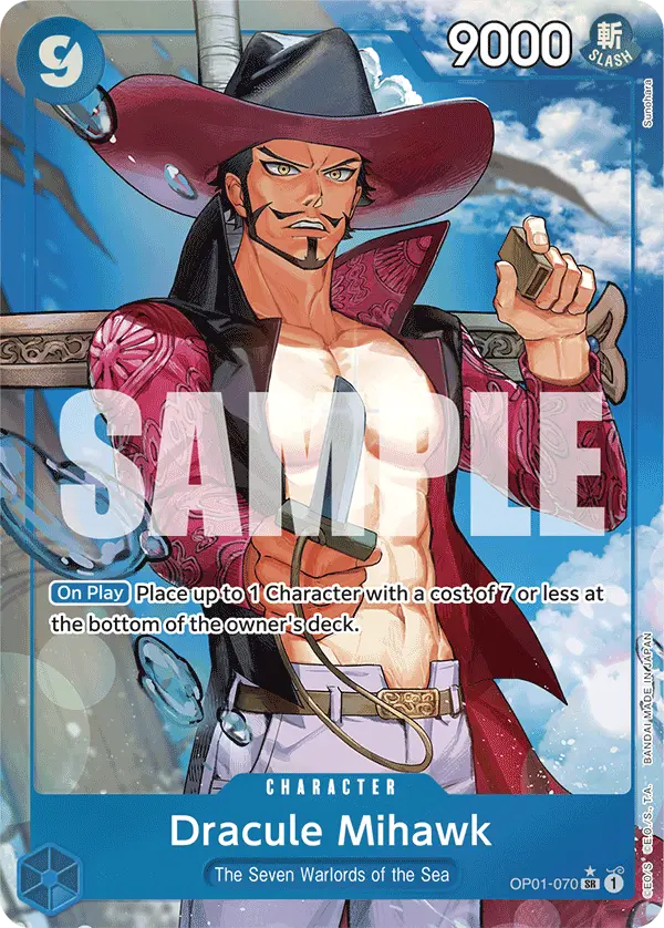 Dracule Mihawk (Alt Art), Premium Booster -The Best- OP01-070