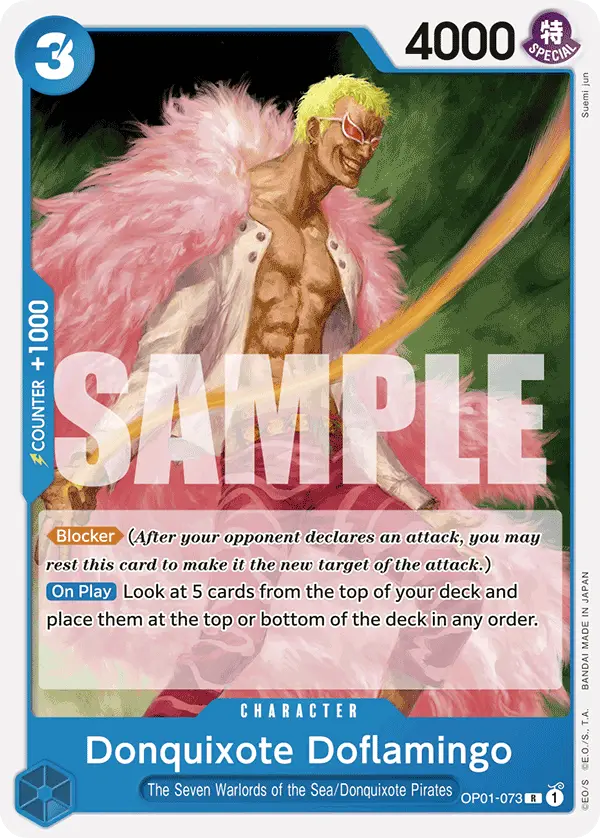 Donquixote Doflamingo, Starter Deck 17 BLUE Donquixote Doflamingo OP01-073