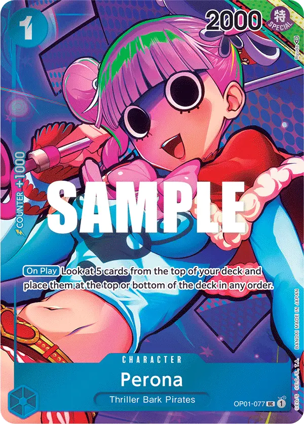 Perona (Box Topper), Romance Dawn OP01-077