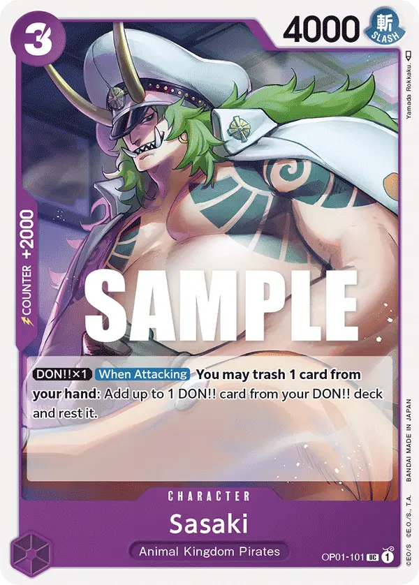 Sasaki, Romance Dawn OP01-101