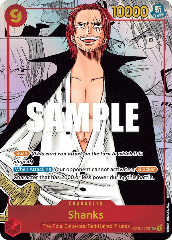 Shanks (Manga Alt Art), Romance Dawn OP01-120
