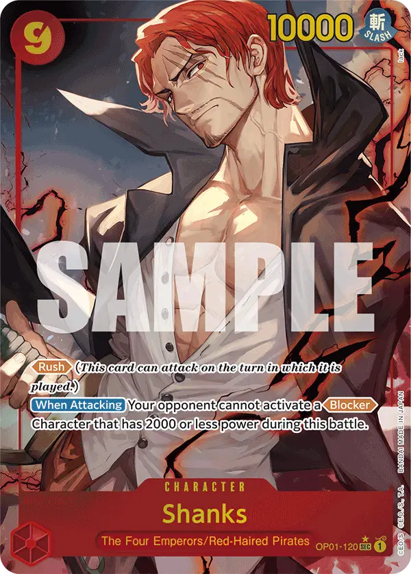 Shanks (Alt Art), Premium Booster -The Best- OP01-120