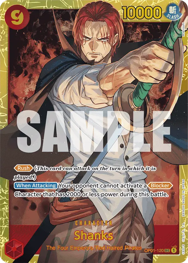 Shanks (Reprint), Premium Booster -The Best- OP01-120