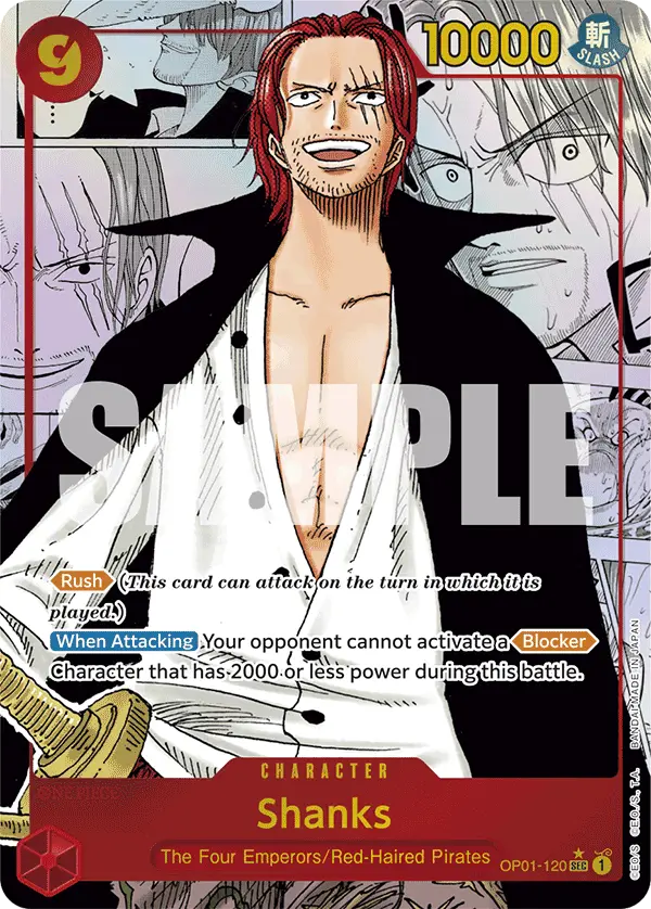 Shanks (Manga), Premium Booster -The Best- OP01-120