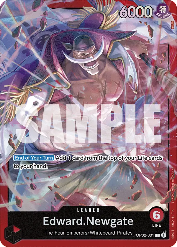 Edward.Newgate, Starter Deck 15 RED Edward.Newgate OP02-001