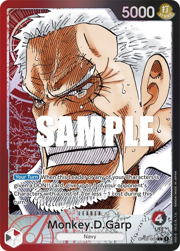 Monkey.D.Garp (Alt Art), Paramount War OP02-002