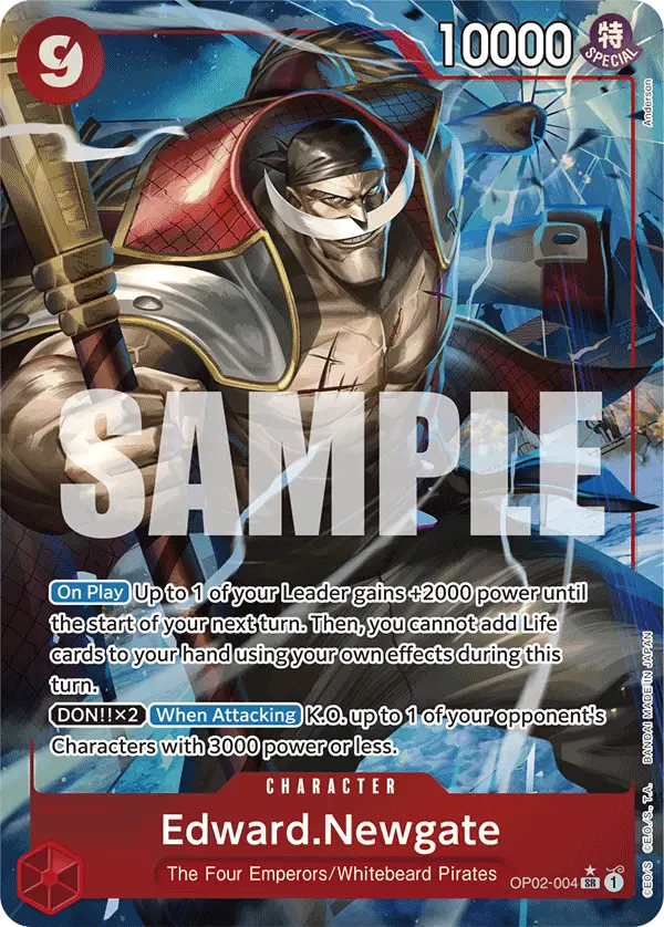 Edward.Newgate (Alt Art), Premium Booster -The Best- OP02-004