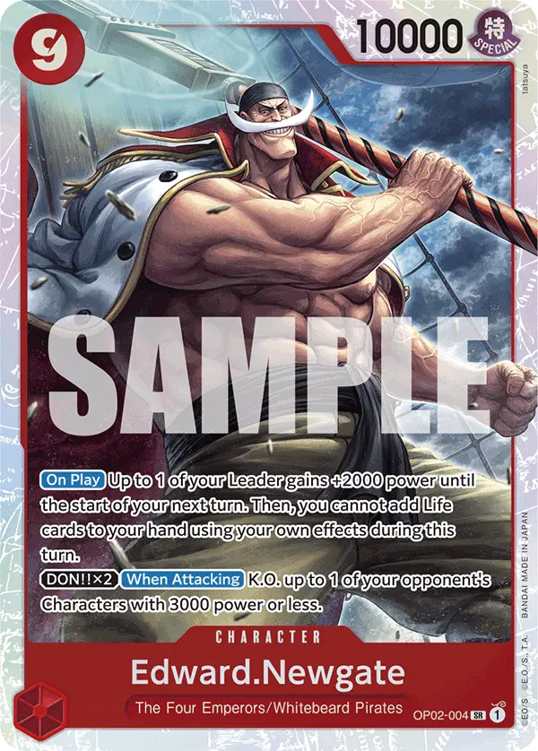 Edward.Newgate (Reprint), Premium Booster -The Best- OP02-004