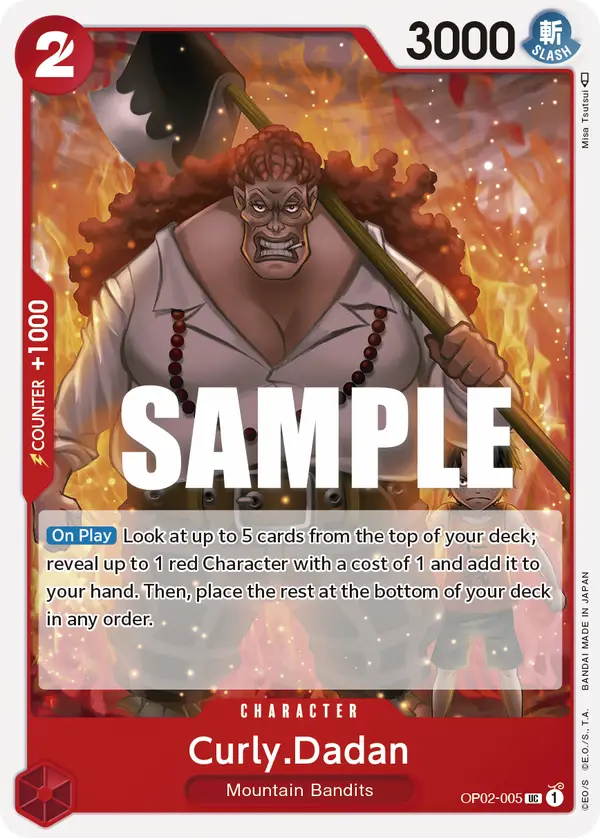 Curly.Dadan, Paramount War OP02-005