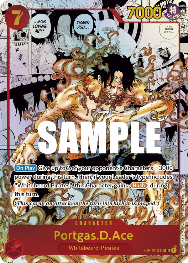 Portgas.D.Ace (Manga Alt Art), Paramount War OP02-013