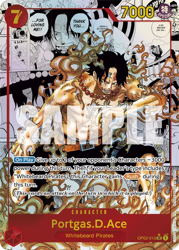 Portgas.D.Ace (Manga), Premium Booster -The Best- OP02-013
