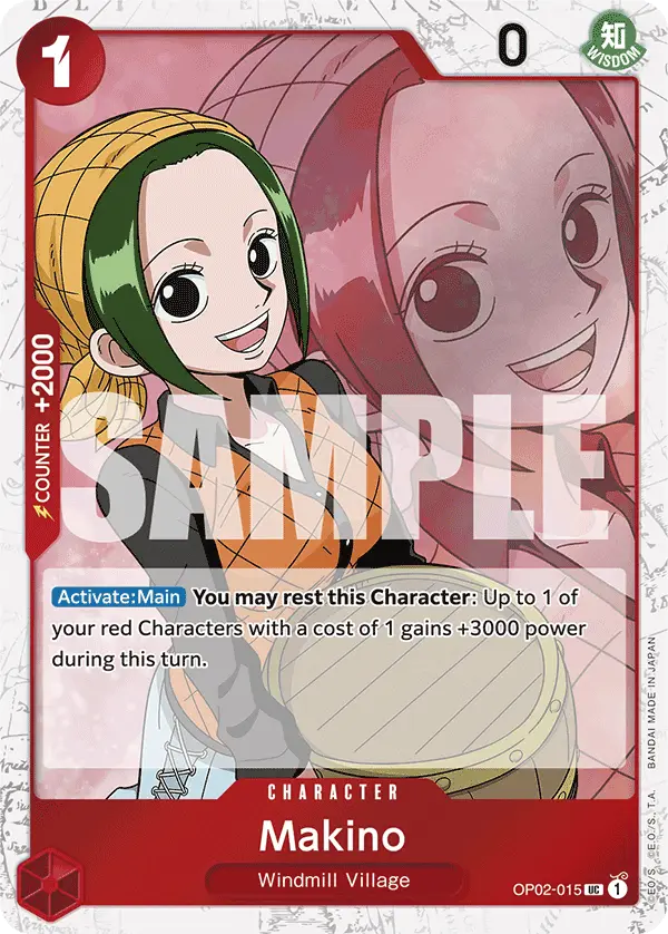 Makino (Jolly Roger Foil), Premium Booster -The Best- OP02-015