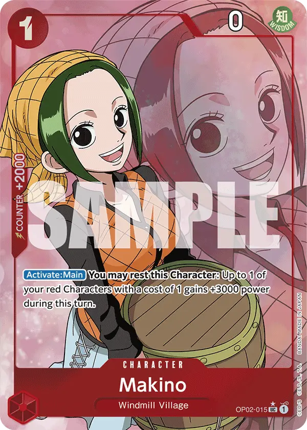 Makino (Full Art), Premium Booster -The Best- OP02-015